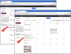 Finding the Google Calendar Settings Dialog